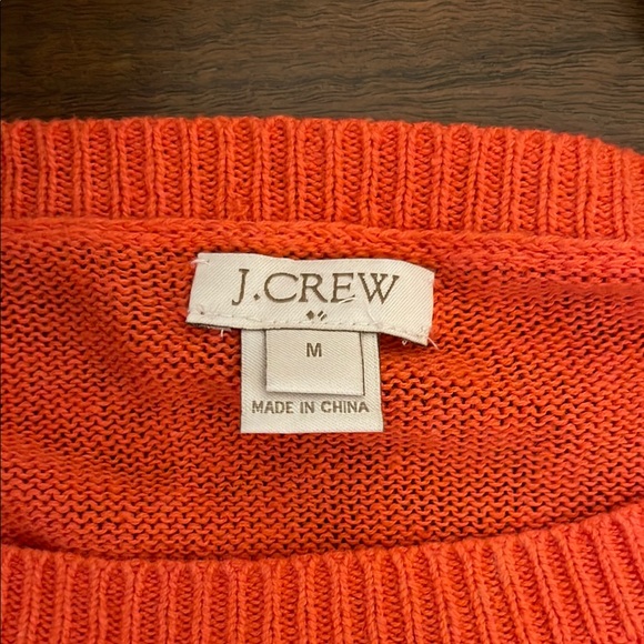 J. Crew Orange Crew‎ Neck Sweater Lightweight Casual - Picture 2 of 5